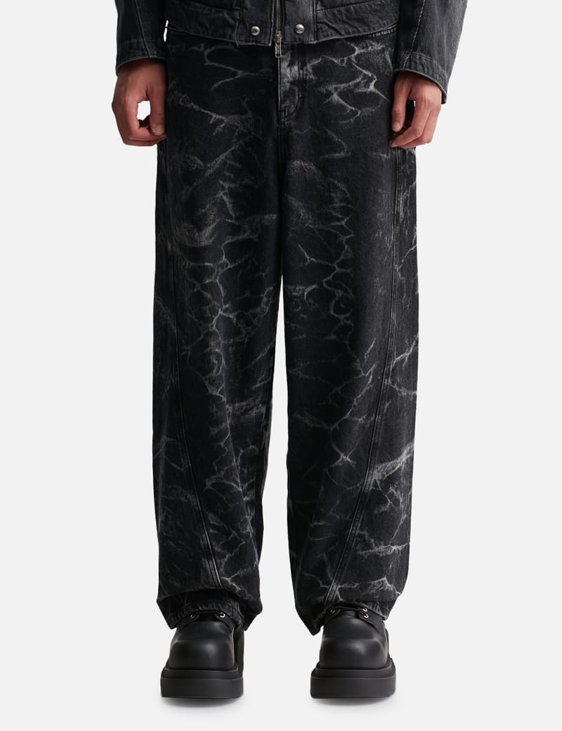 【GRAILZ】BLEACHED DENIM PANTS [BLACK] GRAILZ - BLEACHED DENIM PANTS | HBX - Globally Curated