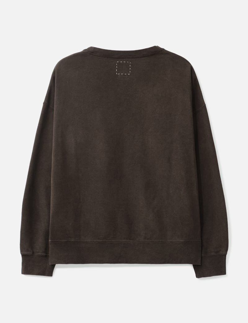 トップス visvim JUMBO SWEAT CREW 3/4 (UNEVEN DYE) Visvim - Jumbo Sweat Zip P.O. Uneven Dye | HBX