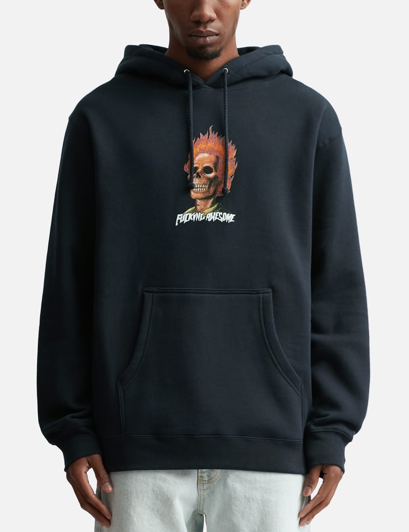 Fucking Awesome - Flame Skull Hoodie | HBX - Globally Curated