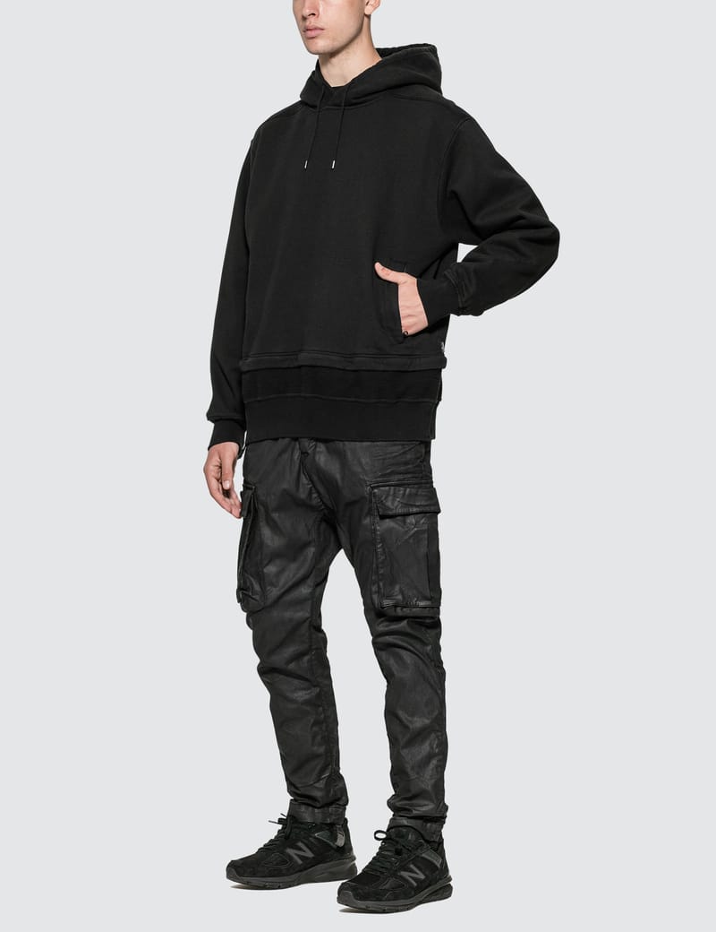 Stone Island Shadow Project - Invert Hoodie With Zip-Off Panel | HBX