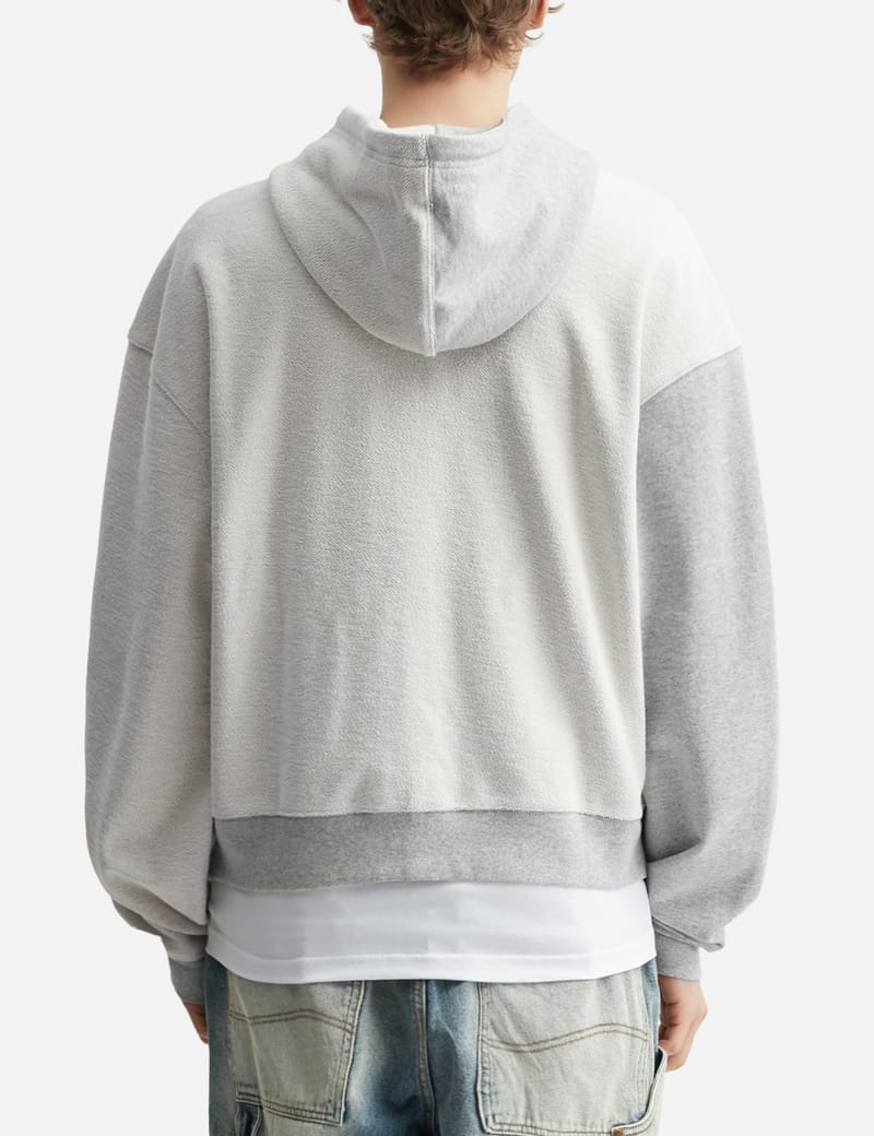 Dime Reverse French Terry Zip Hoodie - Half-reverse terry, two-way