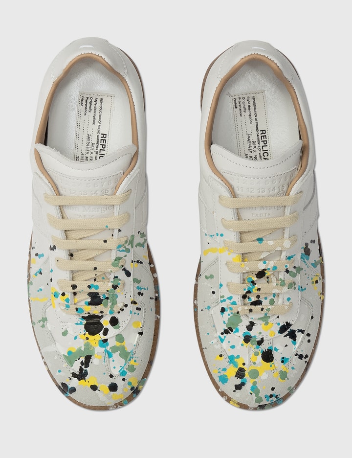 Maison Margiela Replica Paint Drop Sneakers HBX Globally Curated