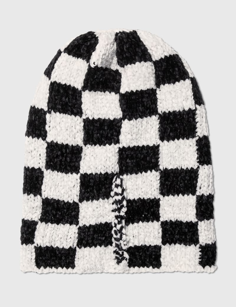 Stüssy - Crochet Checkered Beanie | HBX - Globally Curated Fashion