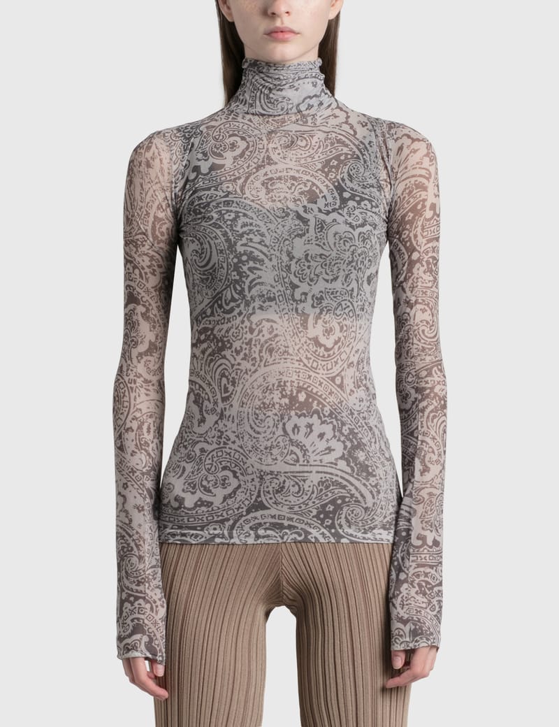 アクネ ストゥディオズ - Denise Paisley Long Sleeve Top | HBX