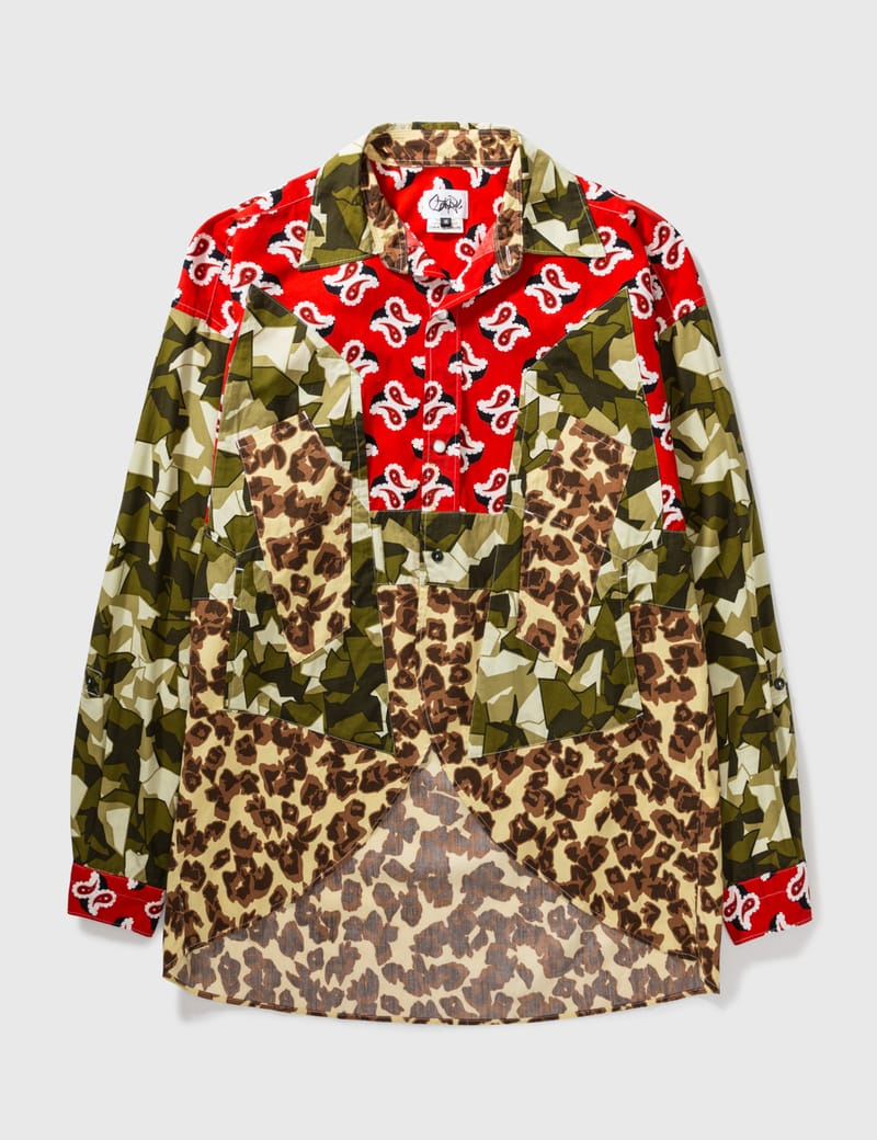 Comme des Gar ons Comme Des Gar ons Floral Patch Work Shirt