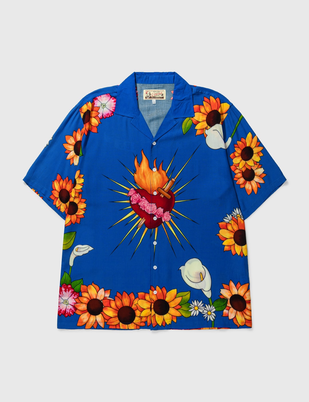 Pleasures Heart Button Down Shirt HBX Globally Curated Fashion