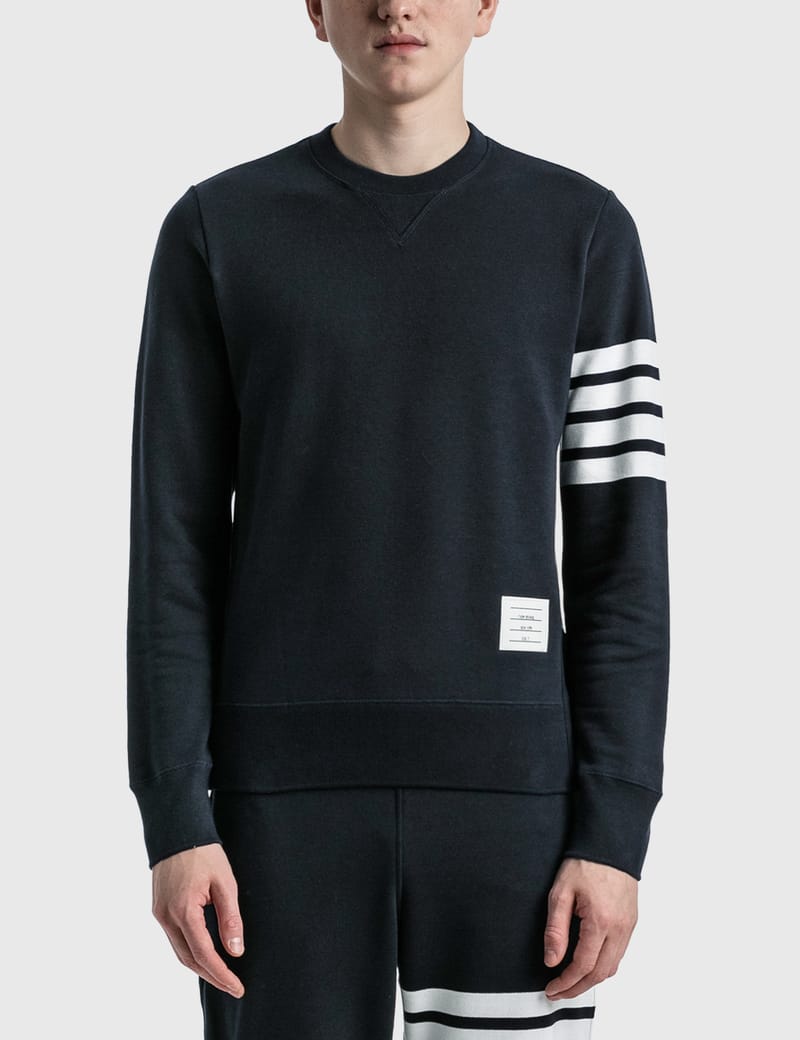 トム ブラウン - ループバック ジャージー ニット 4-Bar クルーネック