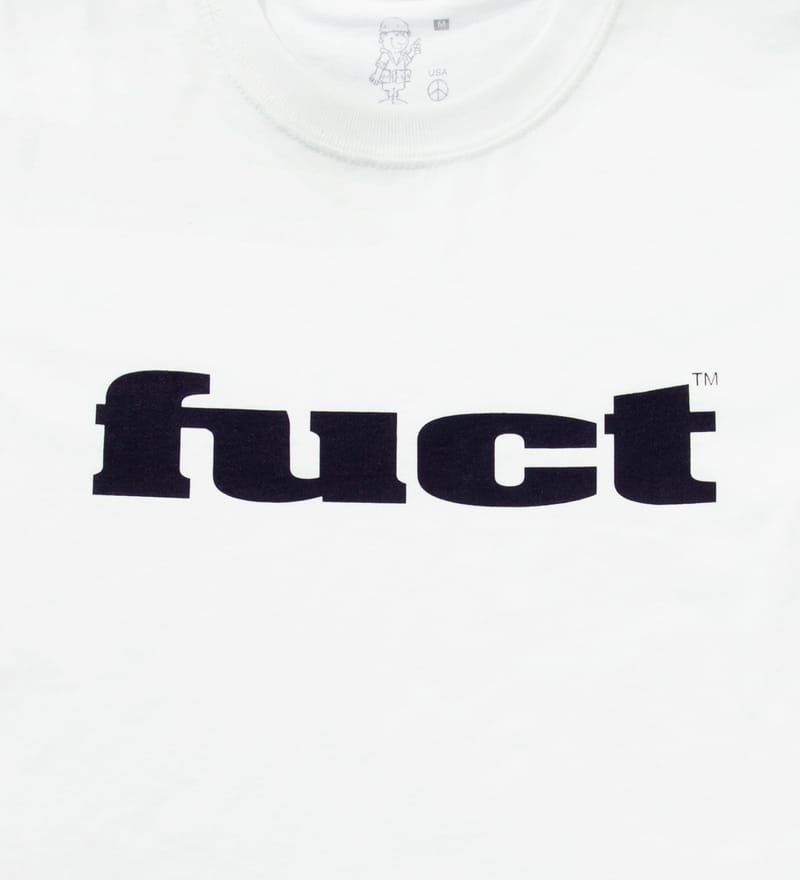 FUCT - White O.G Logo T-Shirt | HBX - Globally Curated Fashion and