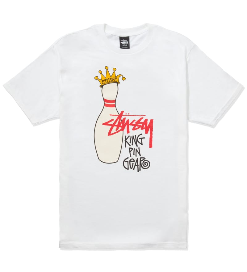 Stüssy - White King Pin Gear T-Shirt | HBX - Globally Curated