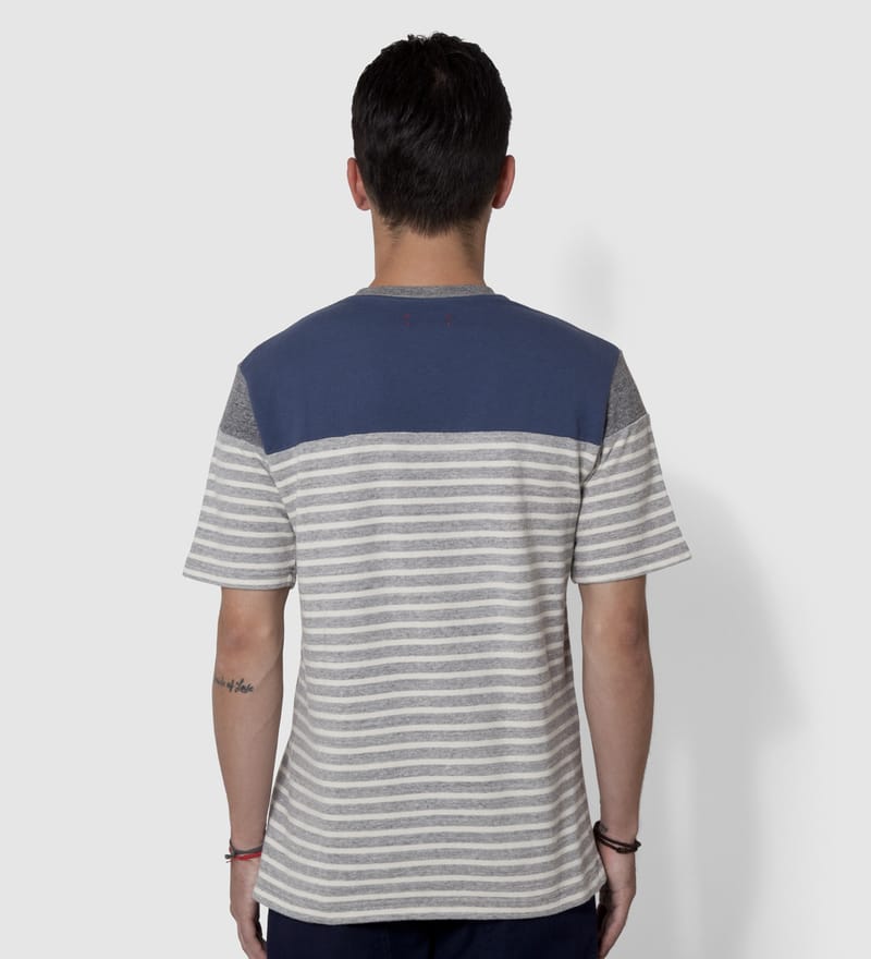 CASH CA - Grey Panel Border T-Shirt | HBX - Globally Curated ...