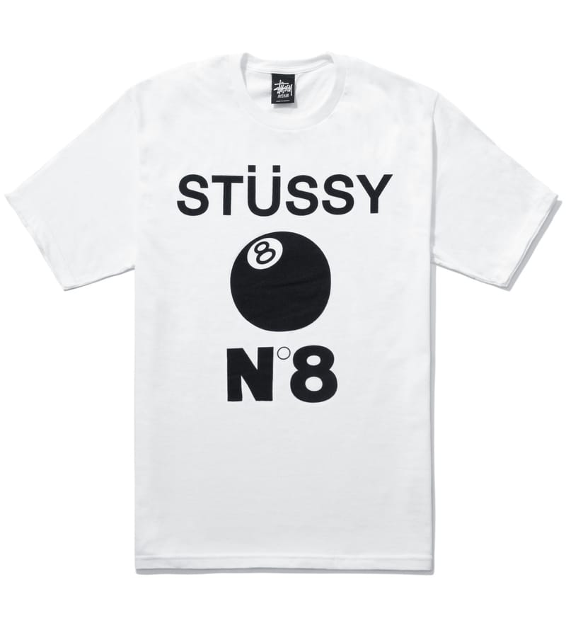 Stüssy - White Stussy No.8 T-Shirt | HBX - Globally Curated