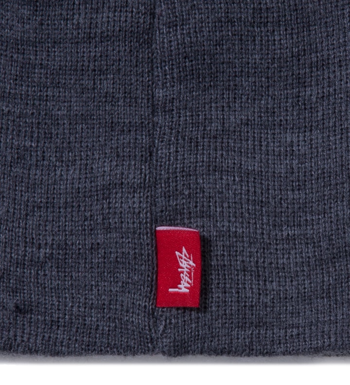 Stüssy Charcoal Flag Skull Beanie HBX Globally Curated Fashion