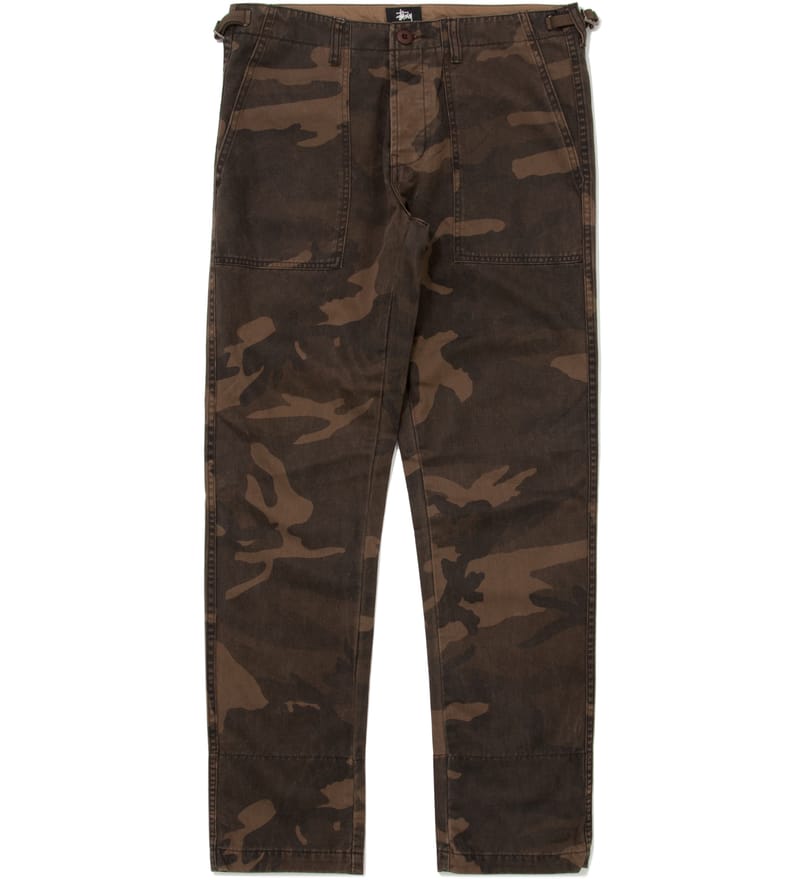 Stüssy - Brown Camo Duke II Pants | HBX