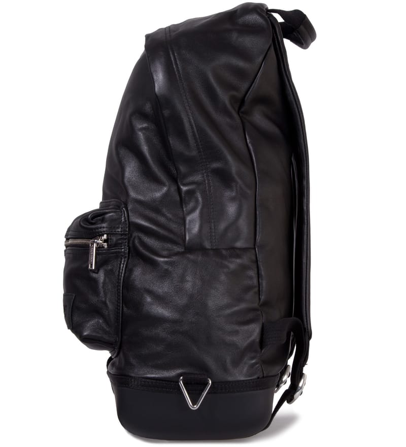 KRISVANASSCHE - Eastpak KRISVANASSCHE Black Leather Backpack | HBX