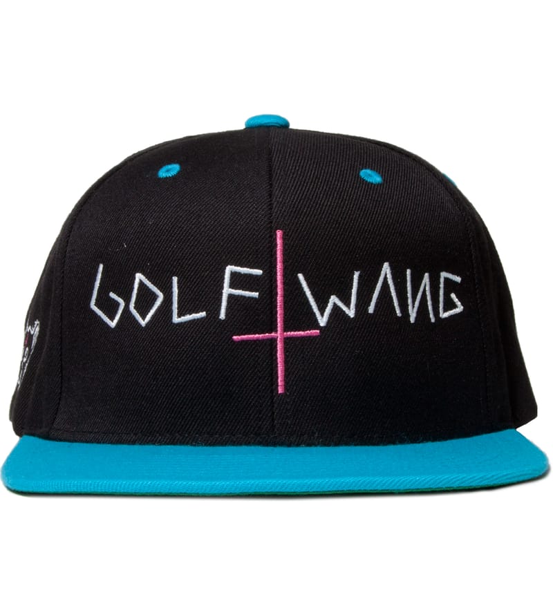 Odd Future - Navy/Turquoise Golf Wang Snapback Cap | HBX