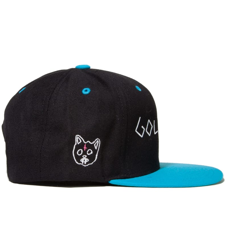 Odd Future - Navy/Turquoise Golf Wang Snapback Cap | HBX
