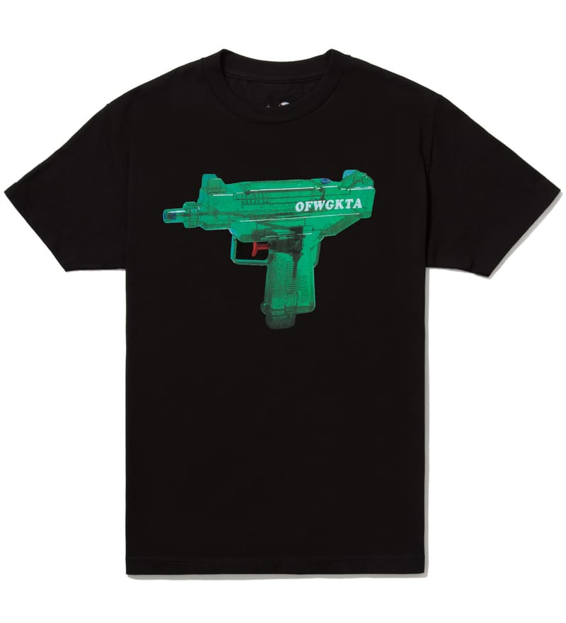 Odd Future - Black OFWGKTA Water Gun Uzi T-Shirt | HBX
