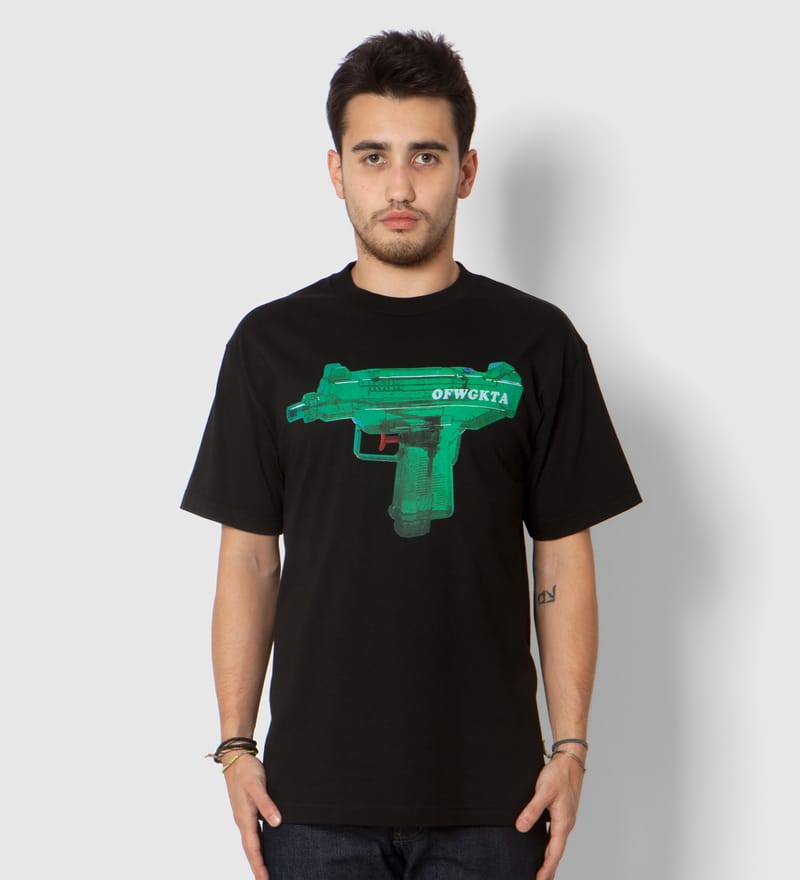 Odd Future - Black OFWGKTA Water Gun Uzi T-Shirt | HBX