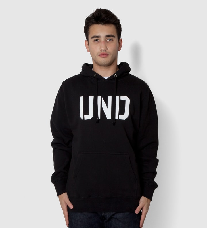 Undefeated - Black UND Hoodie | HBX - Globally Curated Fashion and ...