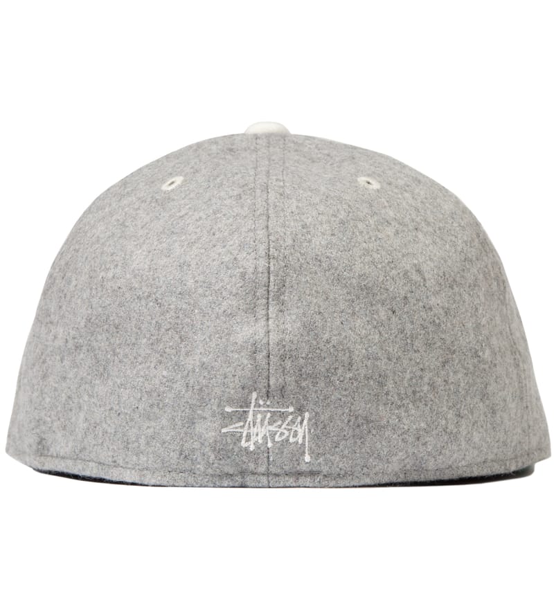 Stüssy - Heather Grey Melton Old S New Era Cap | HBX - Globally