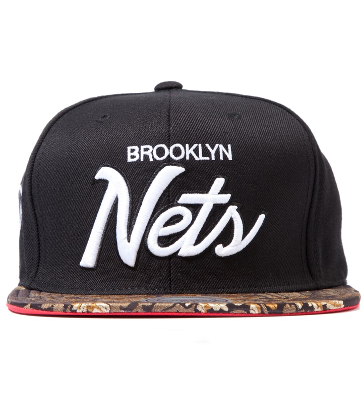 The Genesis Project - Brooklyn Nets Script Floral Strap-Back Cap | HBX ...