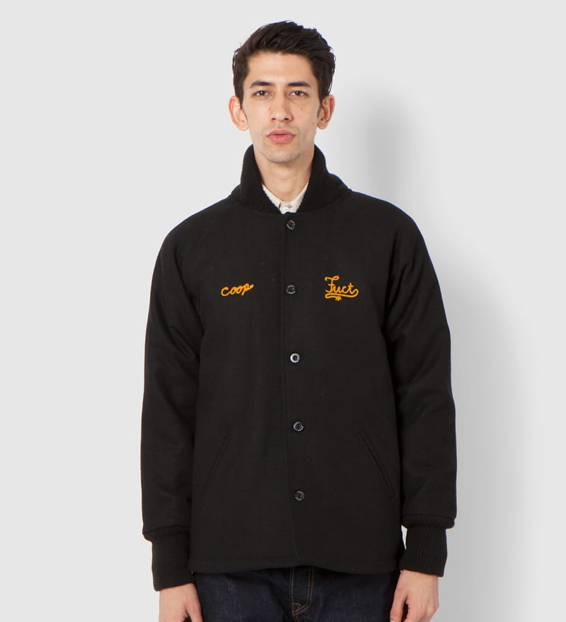 FUCT SSDD - FUCT X COOP Black Stadium Jacket | HBX