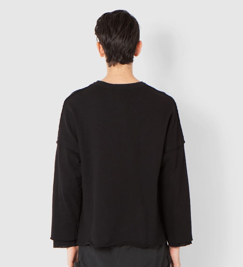 SILENT DAMIR DOMA - Black Tian Cropped Sweater | HBX