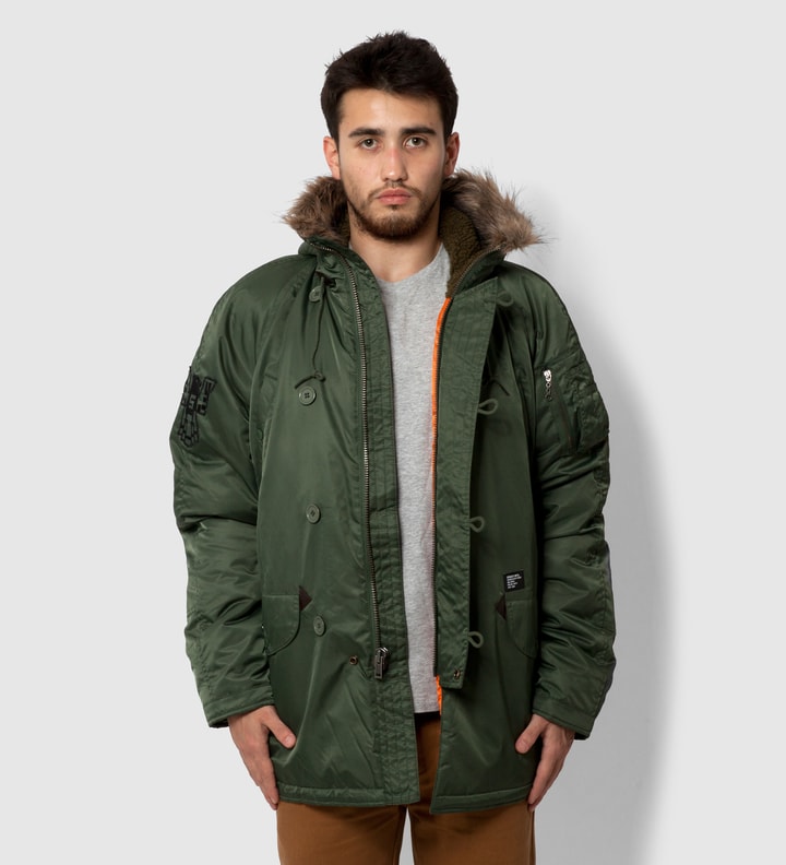 Stüssy - Olive Snorkel Jacket | HBX - Globally Curated Fashion and ...