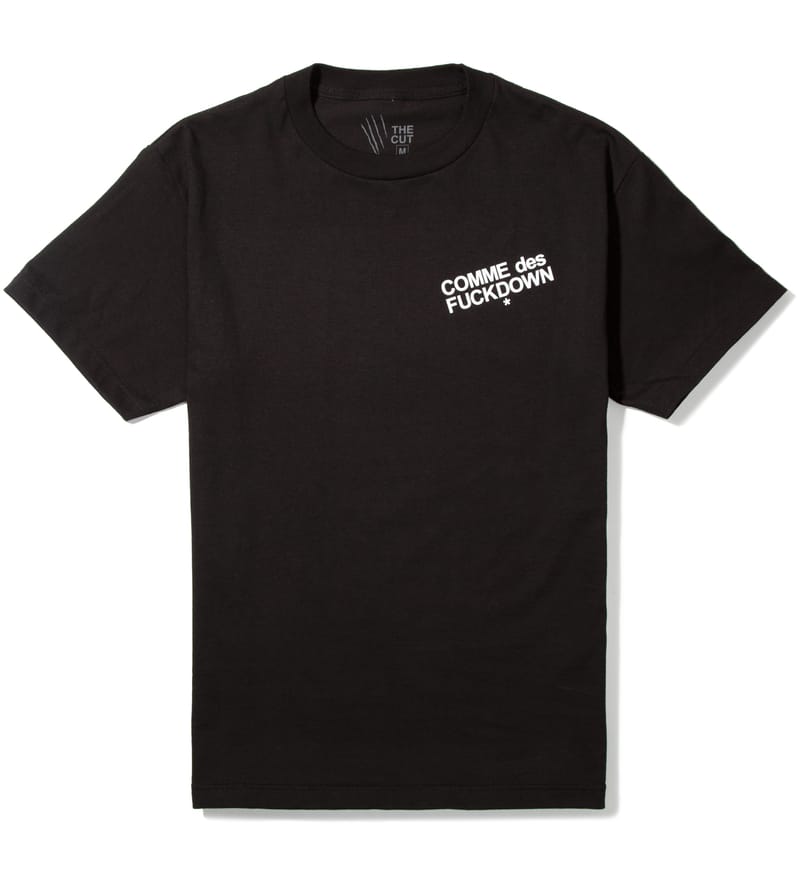 Comme Des Fuckdown Short-Sleeved Jersey T-Shirt with Dog