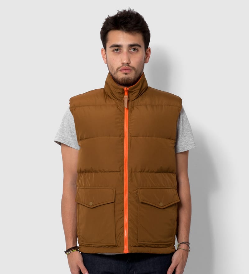 STUSSY REVERSIBLE DOWN VEST ジャケット/アウター ダウンベスト