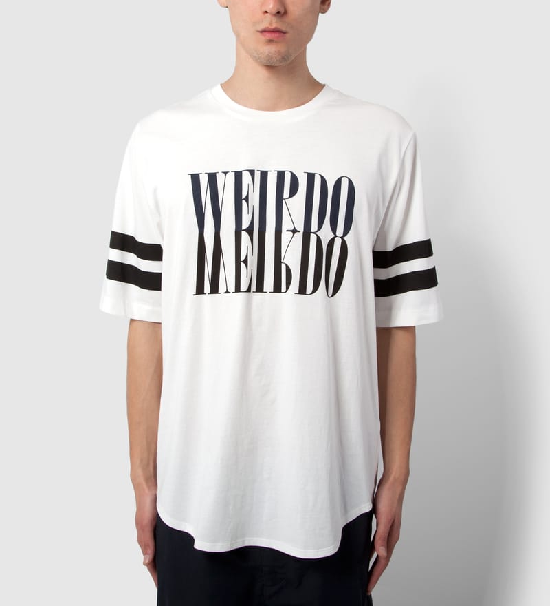 3.1 Phillip Lim - Antique White Crewneck with Mirrored Weirdo