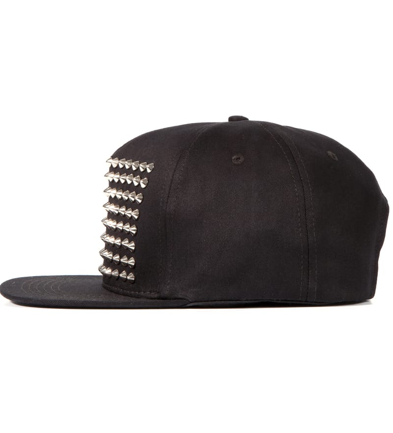 Stampd - Black Silver Studded Snapback Cap | HBX - Globally