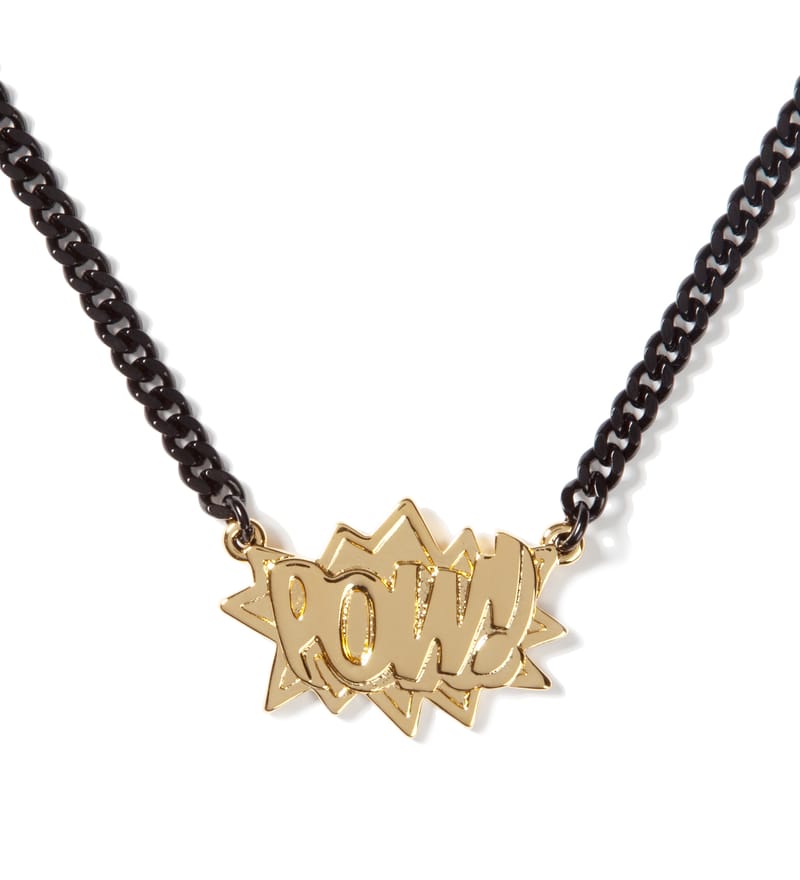 AMBUSH® - Gold/Black POW! Chain Season6 | HBX - HYPEBEAST 為您搜羅