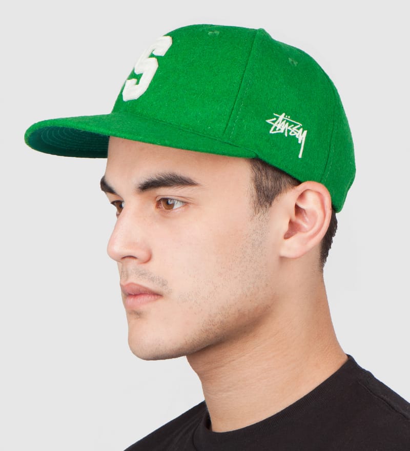 Stüssy - Green Big S Ebbets Ballcap | HBX - Globally Curated