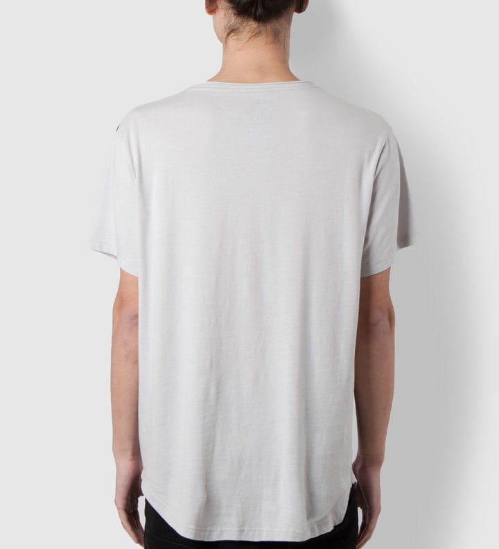 ISAORA Grey Color Block Printed TShirt HBX Globally Curated Fashion and Lifestyle by