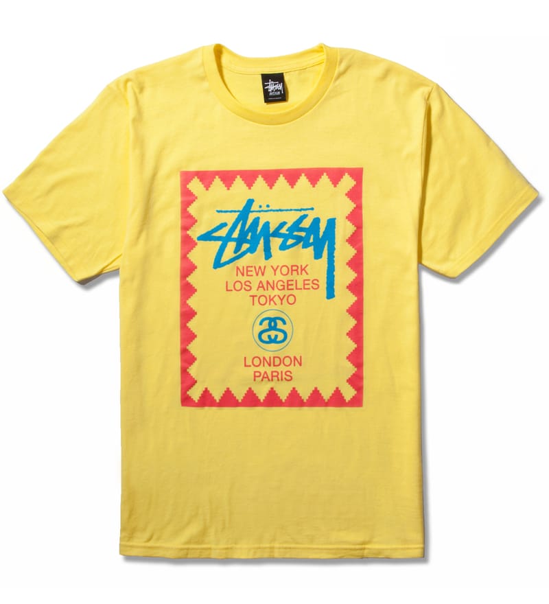 Stüssy - Yellow WT Digi T-Shirt | HBX - Globally Curated Fashion