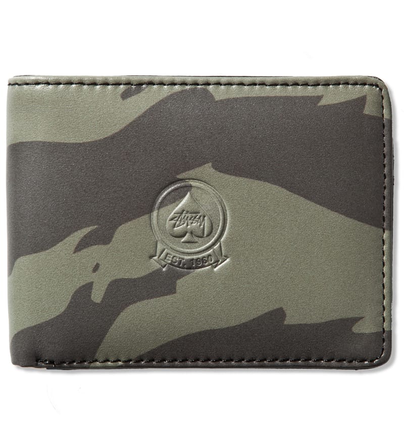 Stüssy - Tiger Military Bi-Fold Wallet | HBX - Globally Curated