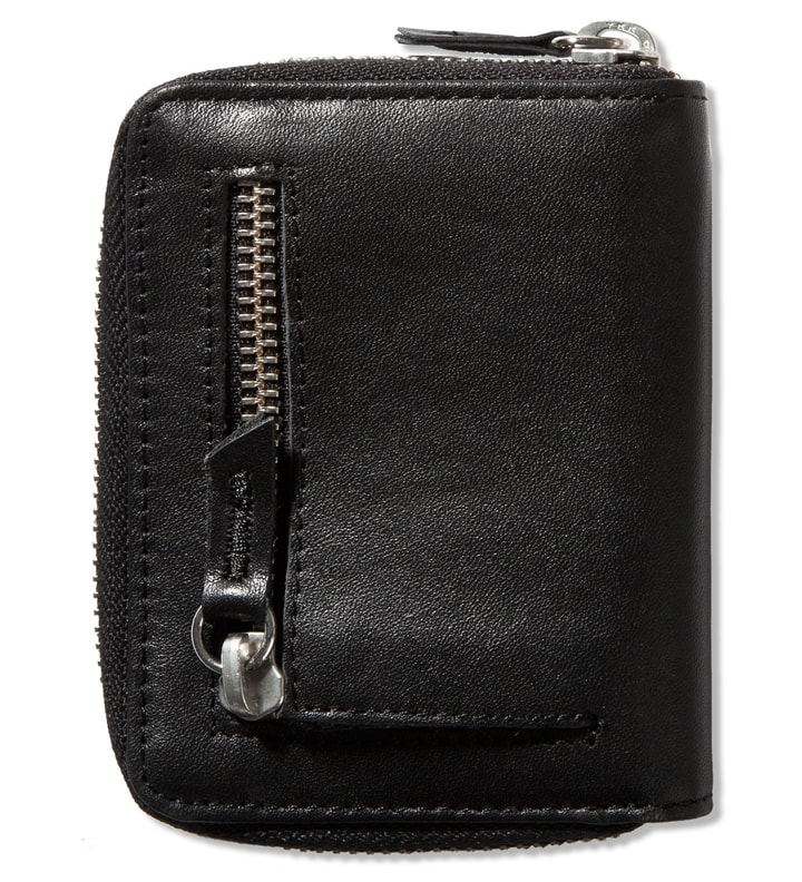 Stüssy - Black Classic Sideways Zip Wallet | HBX - Globally Curated ...