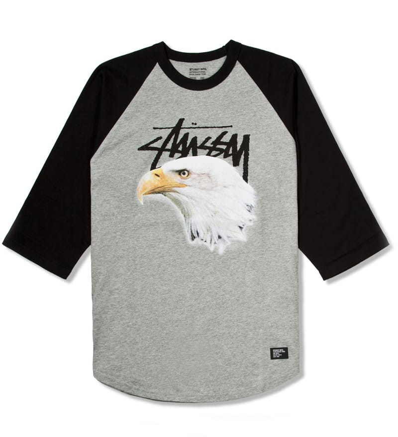 Stüssy - Black Eagle 3/4 Raglan | HBX - Globally Curated Fashion