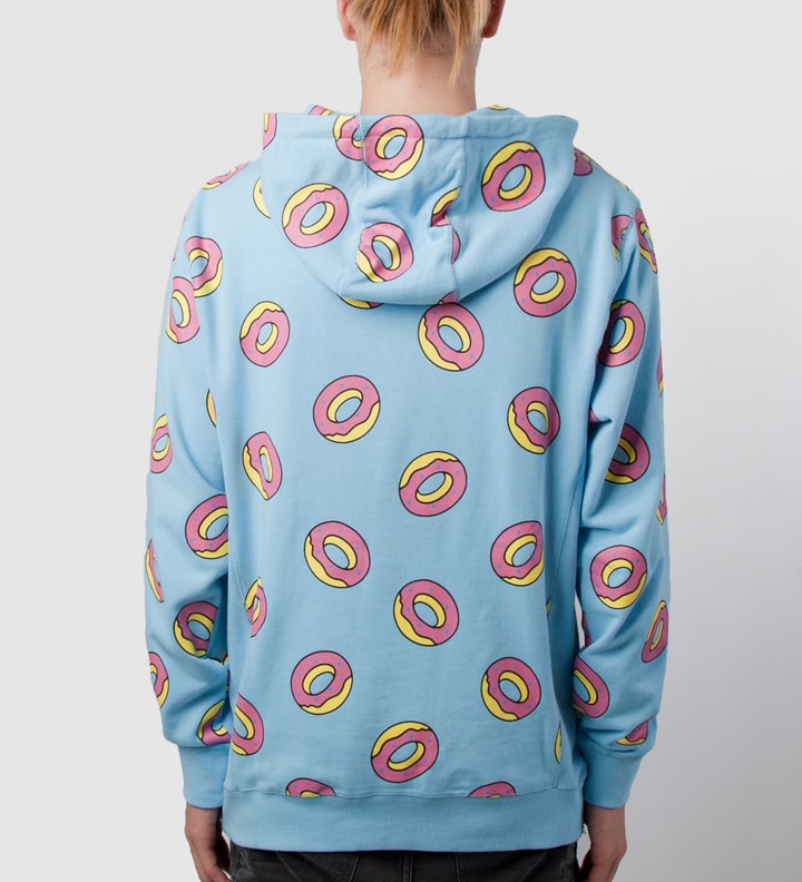 Odd Future Light Blue All Over Donut Hoodie HBX Globally Curated