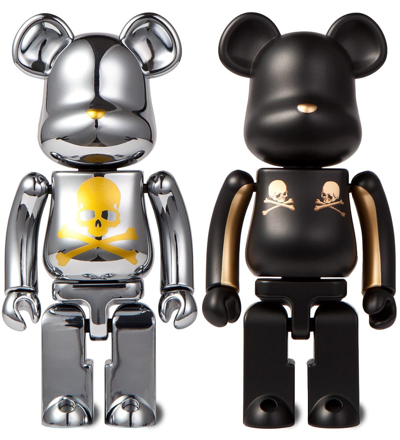 Medicom Toy - Mastermind Japan X BE@RBRICK Metal 2 Pack 200% Gold ...