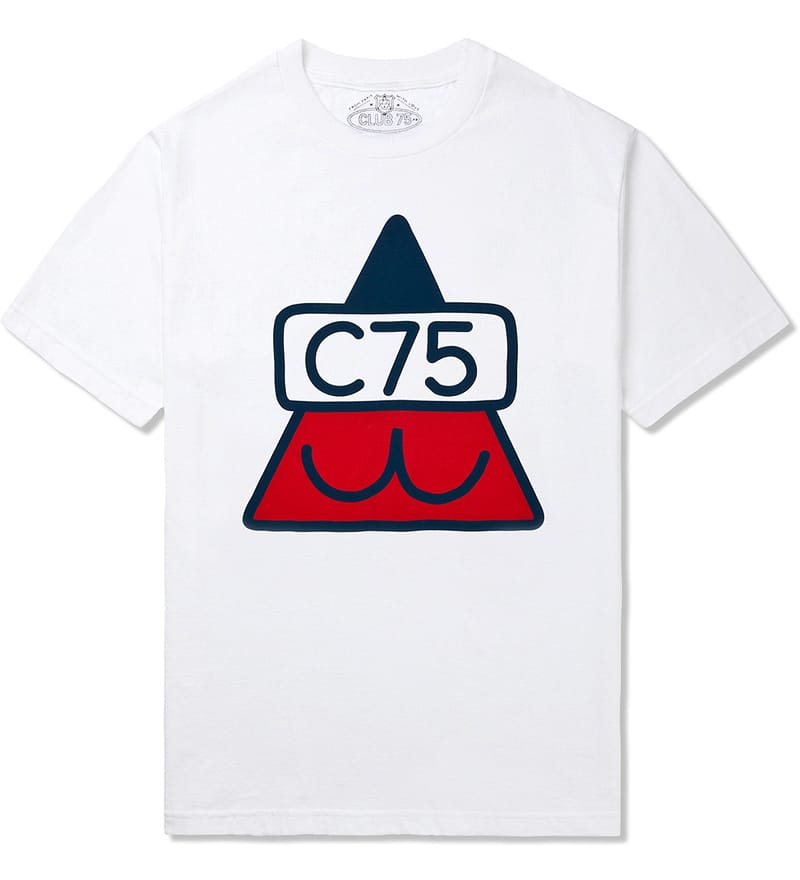 Club 75 - White Cat Head T-Shirt | HBX - Globally Curated
