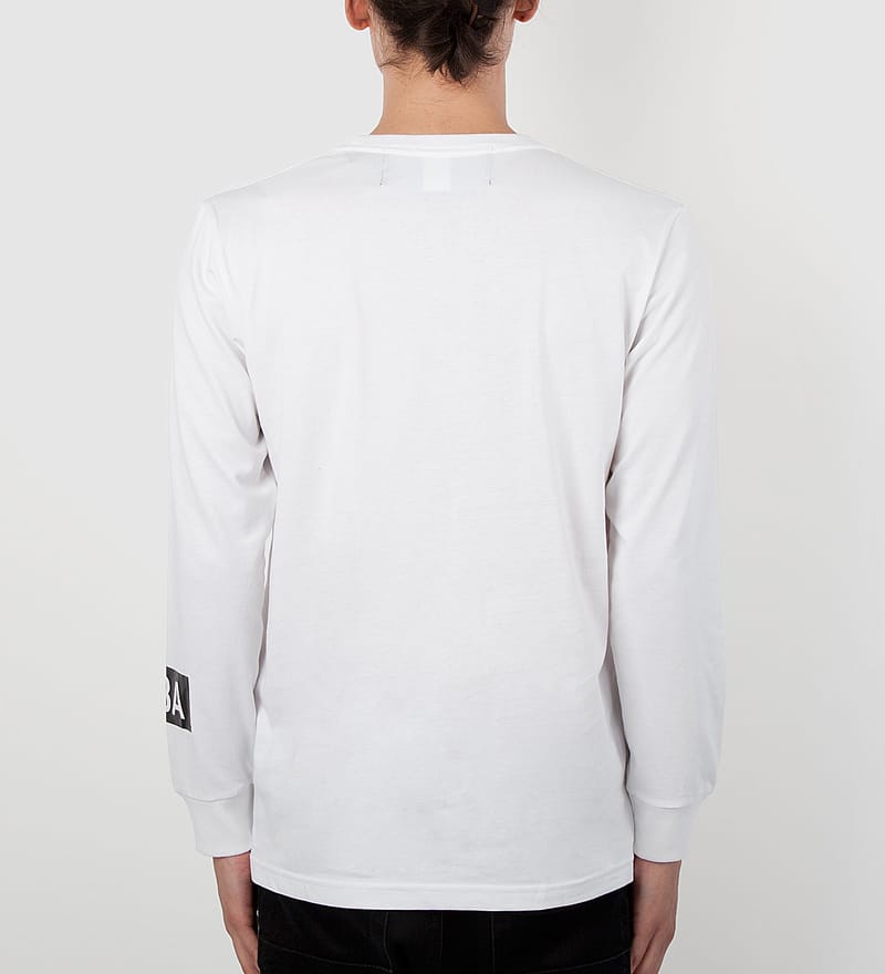 Hood By Air. - White/Black Paramont 2 Long Sleeve T-Shirt