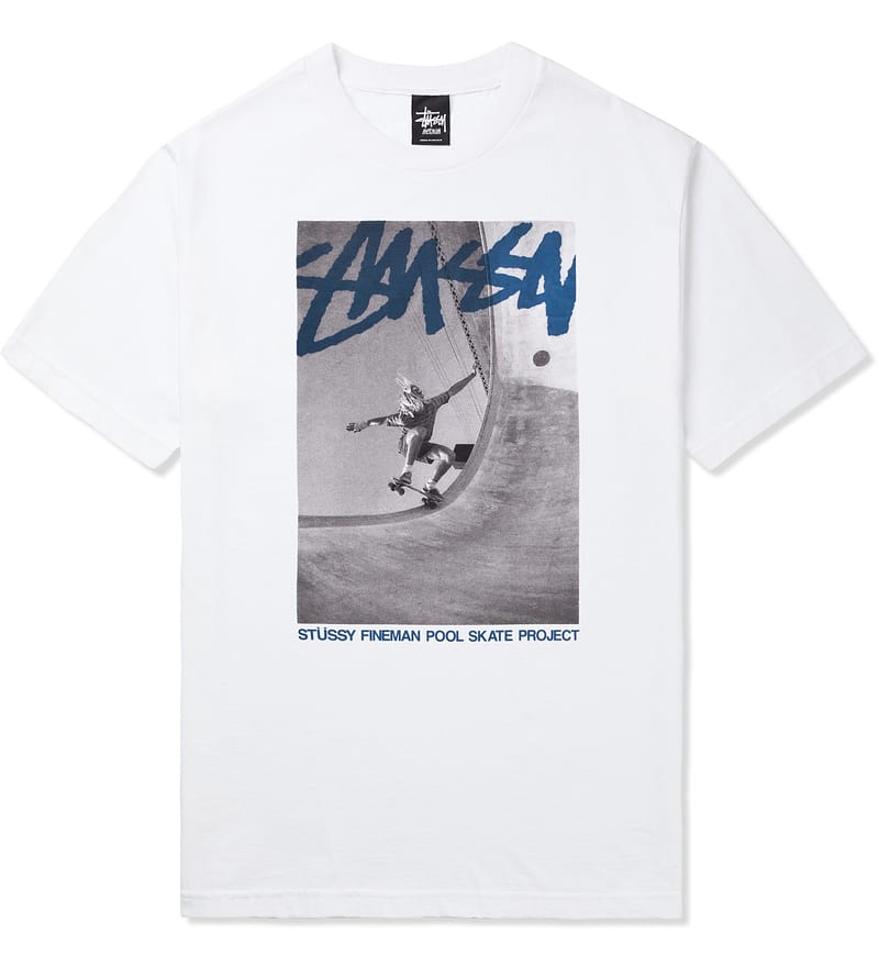 Stüssy - White Stock Pool SS T-Shirt | HBX