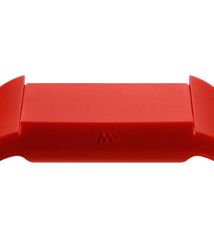 Mutewatch Poppy Red Rubber TPU Watch With Opto Electronic Display