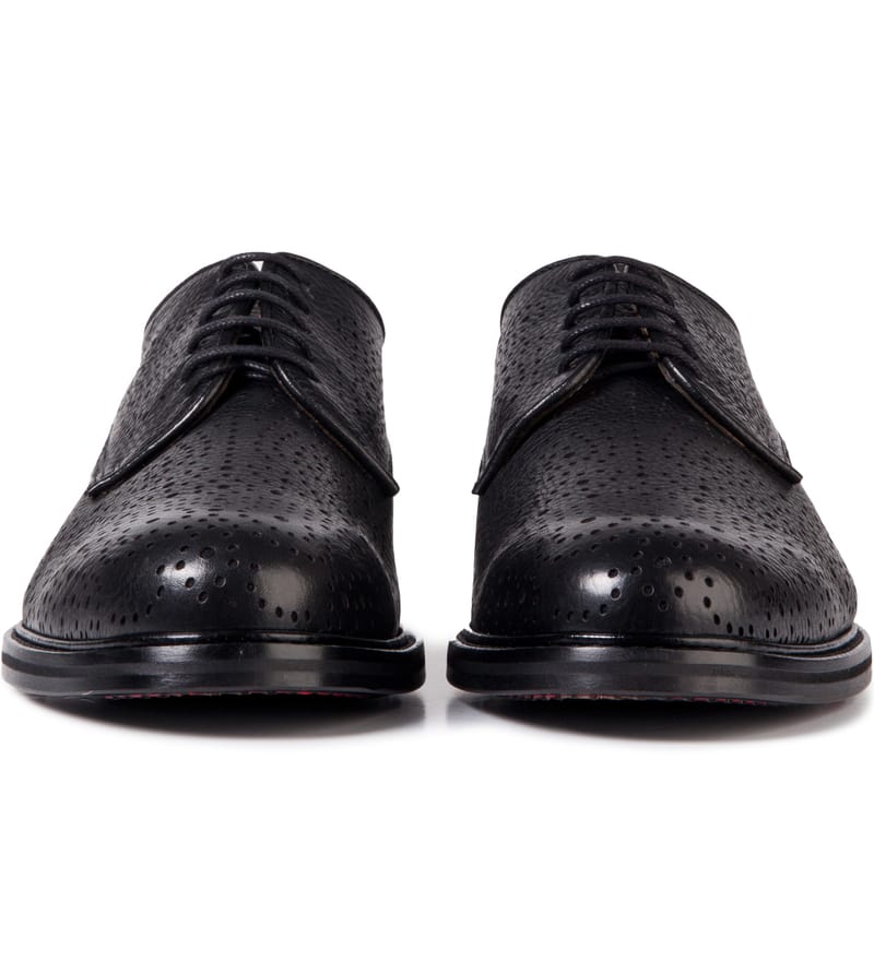 靴 CARVEN Black Chauss Basses Leather Shoes CARVEN - Black Chauss Basses Grained Leather Shoes | HBX