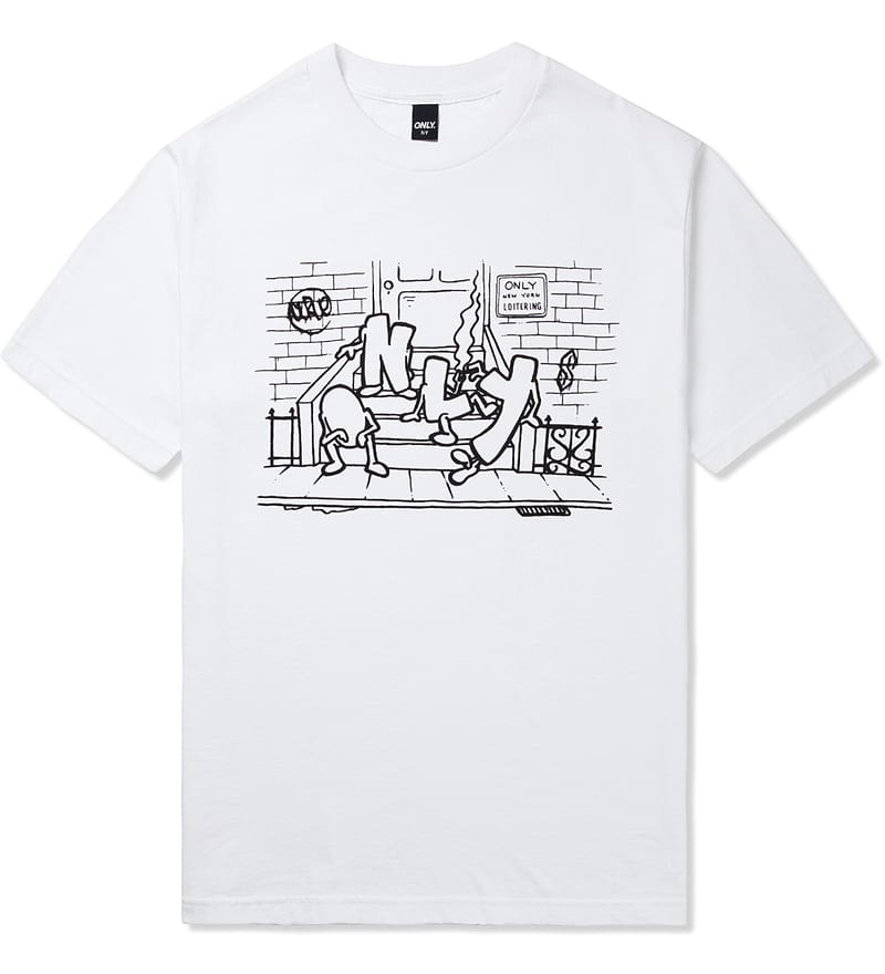 Only Ny - White Stoop T-Shirt | HBX - Globally Curated