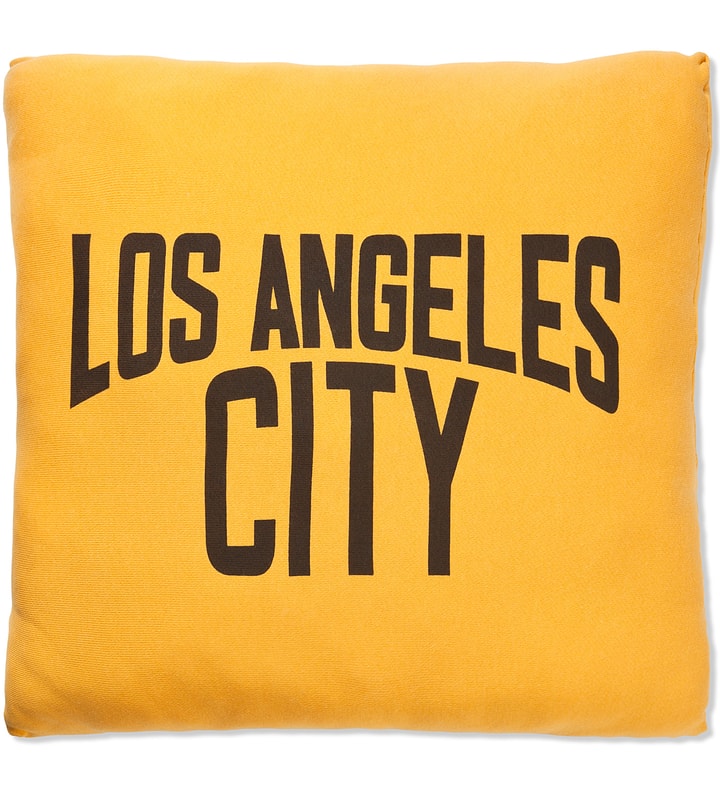 SECOND LAB Yellow Los Angeles City Pillow HBX 하입비스트가 엄선한 글로벌 패션
