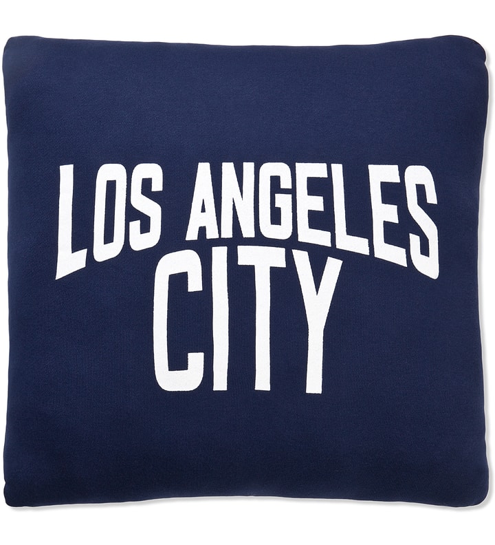 SECOND LAB Navy Los Angeles City Pillow HBX Globally Curated