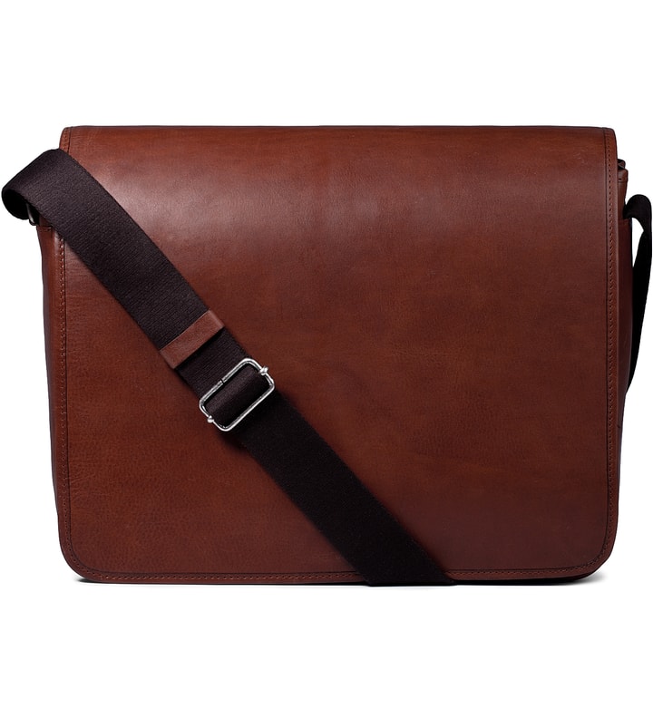 A.P.C. Maroon Messenger Bag HBX Globally Curated Fashion and